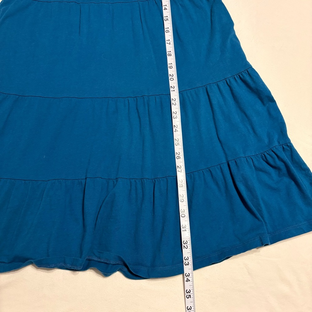Time and Tru Teal Tiered Dress & Wonder Nation Red Floral Long-Sleeve Dress - Picture 5 of 16